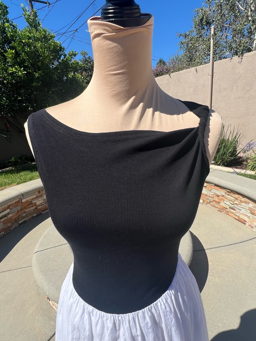 Black White
Sleeveless Fit & Flare
Midi Dress Cotton
Skirt Size S - Picture 3 of 17